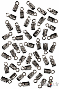 Terminali per nastro - 9 mm - argento brunito